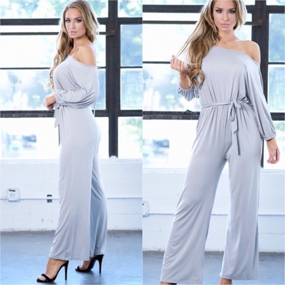 Pants - Small Off the Shoulder Jumpsuit